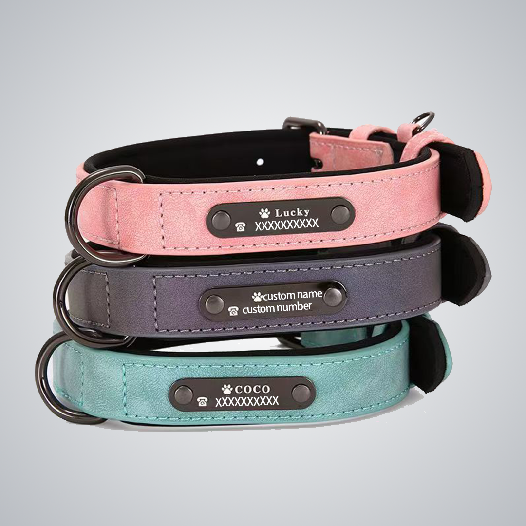 Custom reflective pet collars