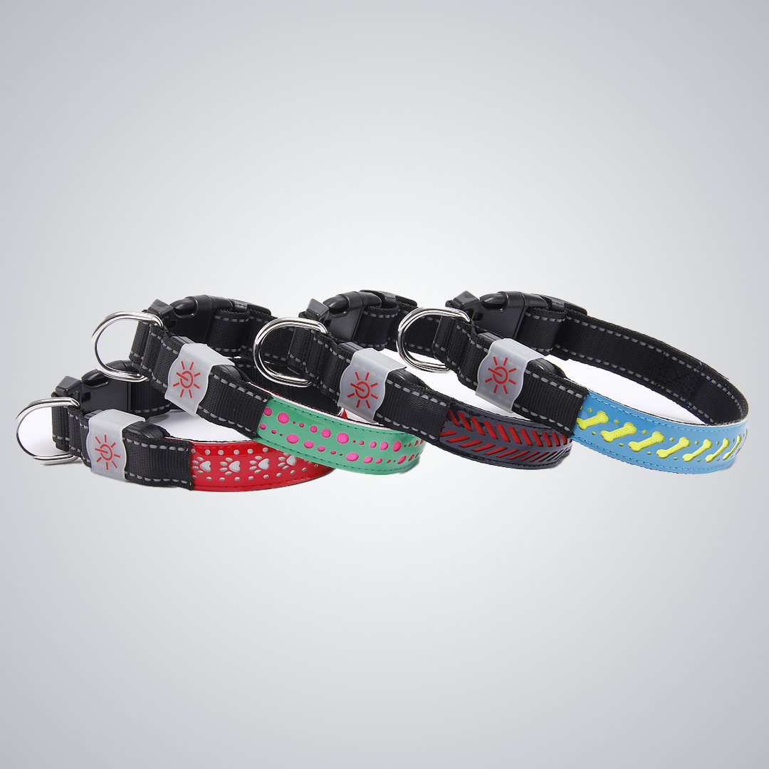 Hollow out LED dog collar