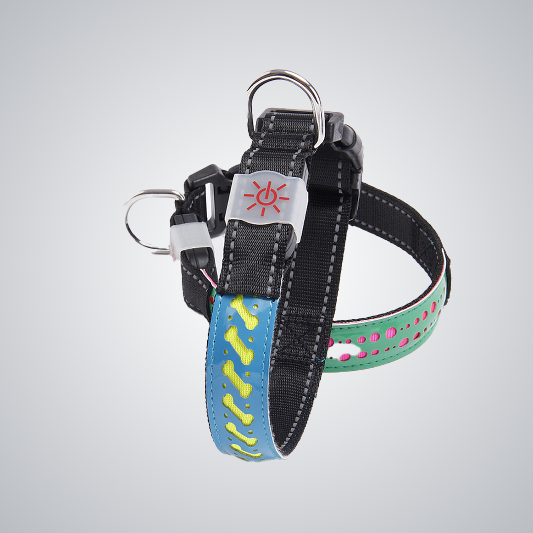 Hollow out LED dog collar
