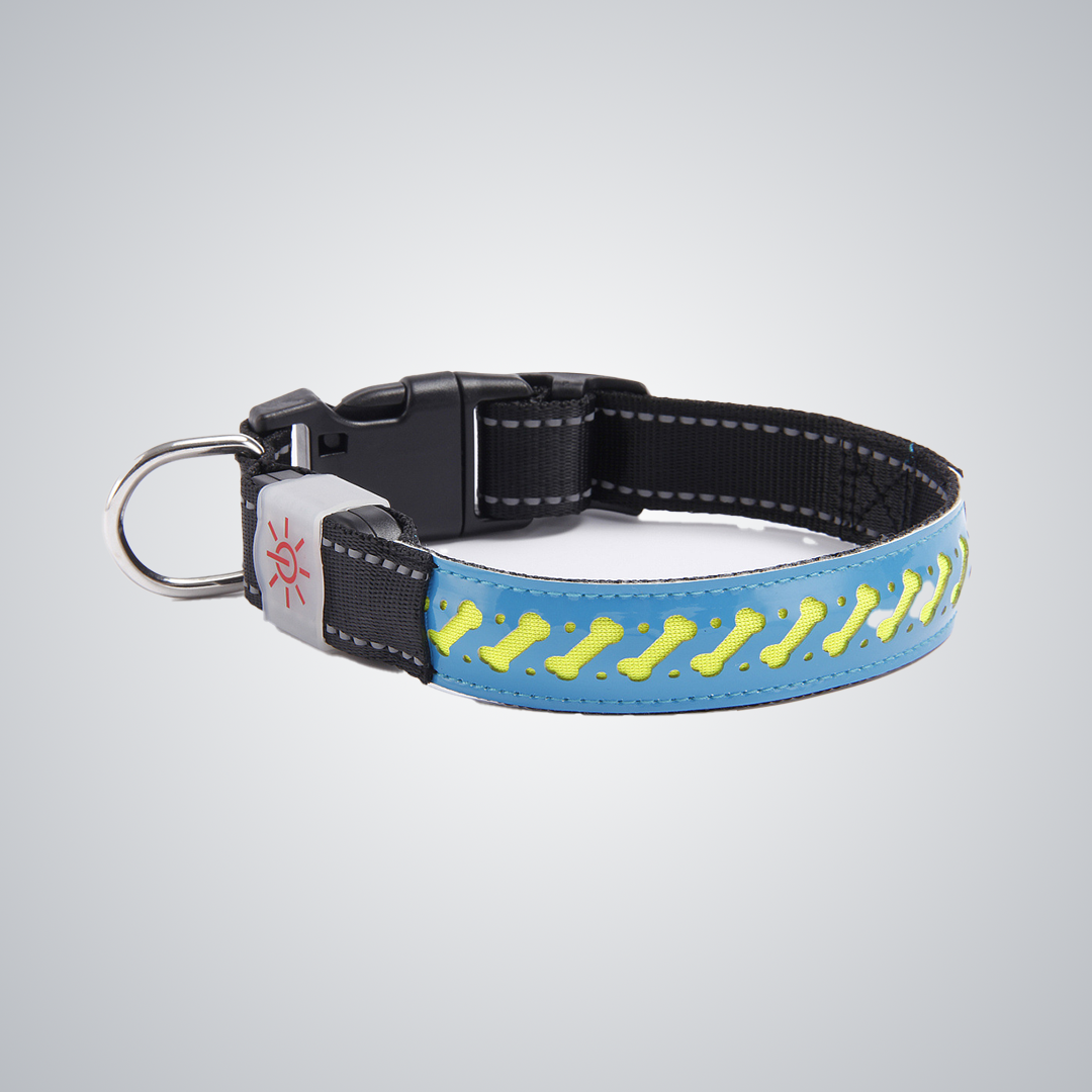 Hollow out LED dog collar