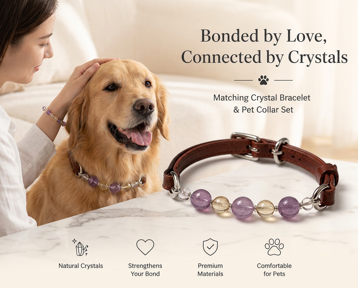 CrystalBond™ Matching Pet & Owner Bracelet Set