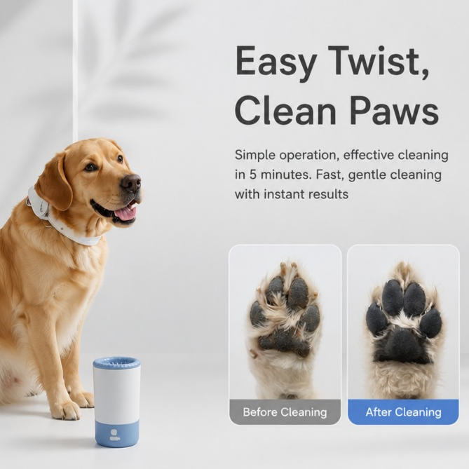 Electric claw cleaning cup