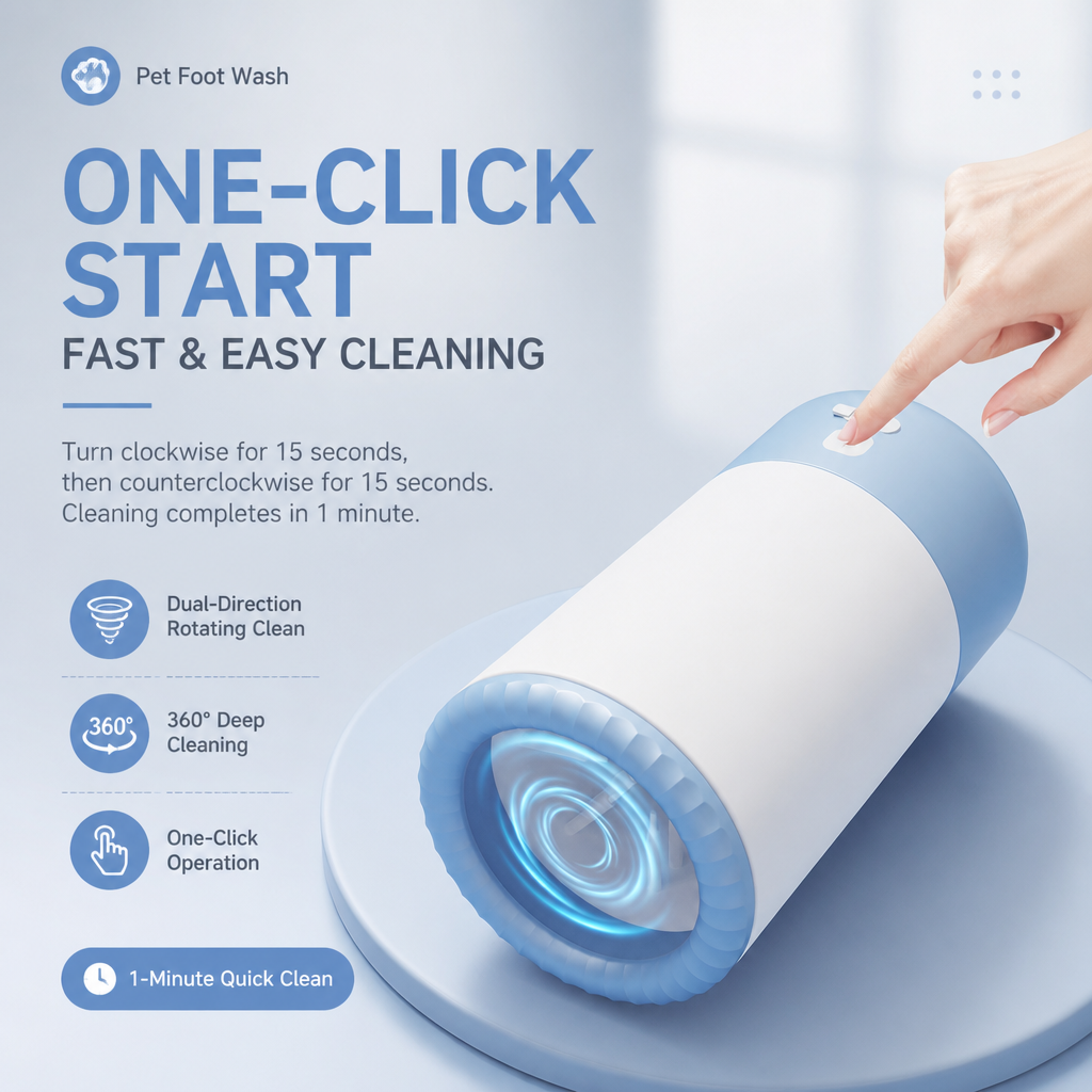 Electric claw cleaning cup