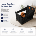 Car rear seat pet cushion/banner - lumipup