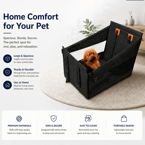 Car rear seat pet cushion/banner - lumipup