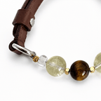 Citrine Crystal Leather Pet Collar with Matching Owner Bracelet - lumipup