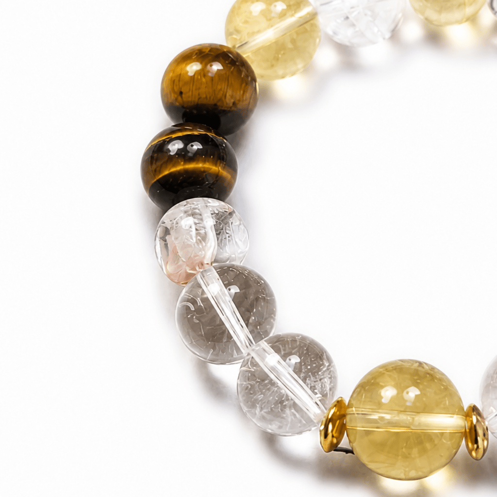Citrine Crystal Leather Pet Collar with Matching Owner Bracelet - lumipup