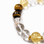 Citrine Crystal Leather Pet Collar with Matching Owner Bracelet - lumipup