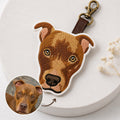 Custom Pet Embroidered Keychain - lumipup