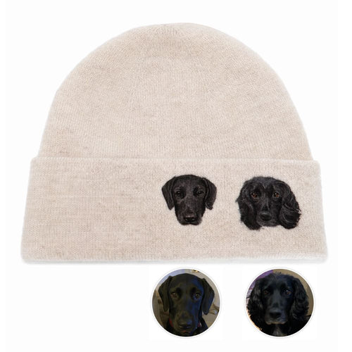 Custom Pet Portrait Wool Beanie - lumipup