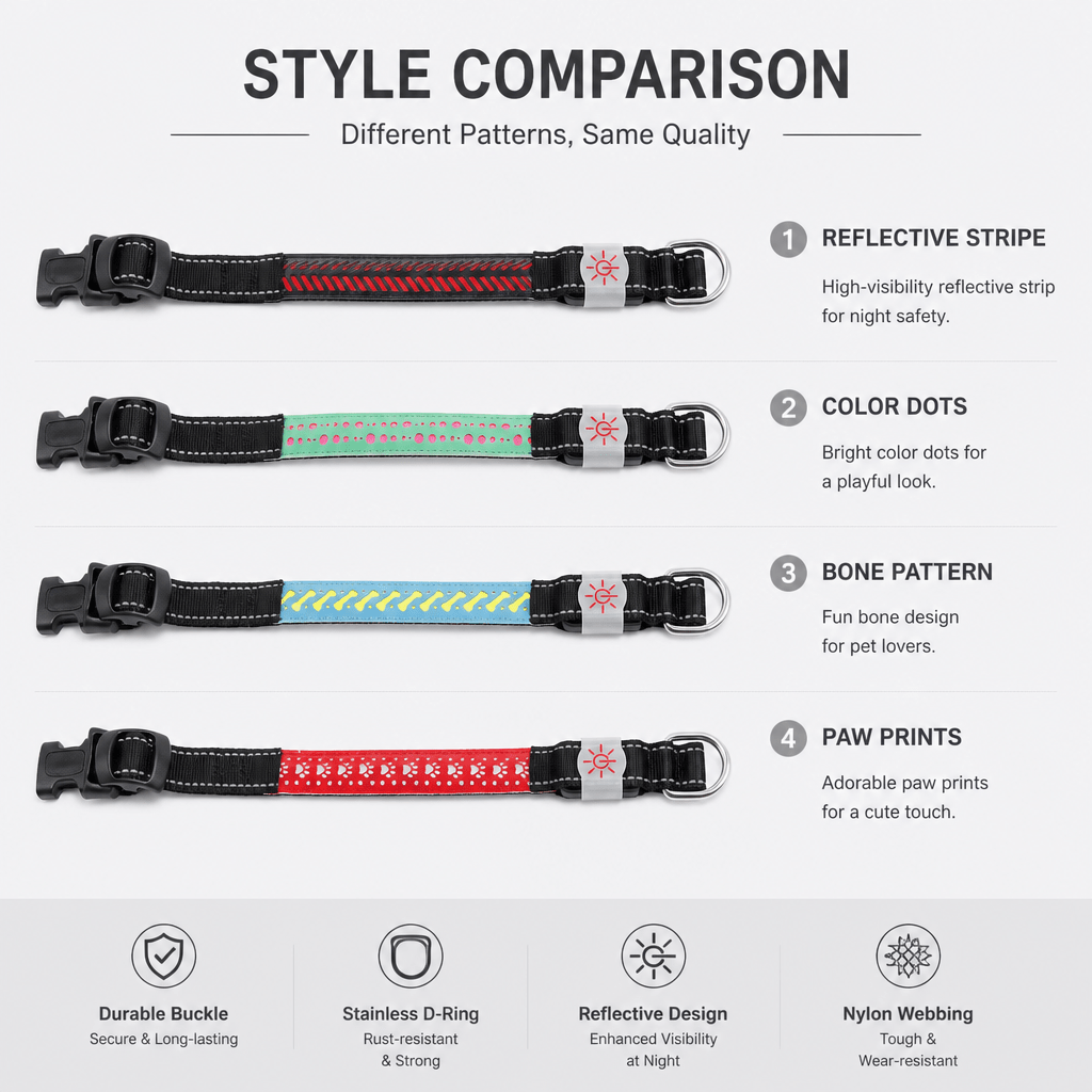 Hollow out LED dog collar - lumipup