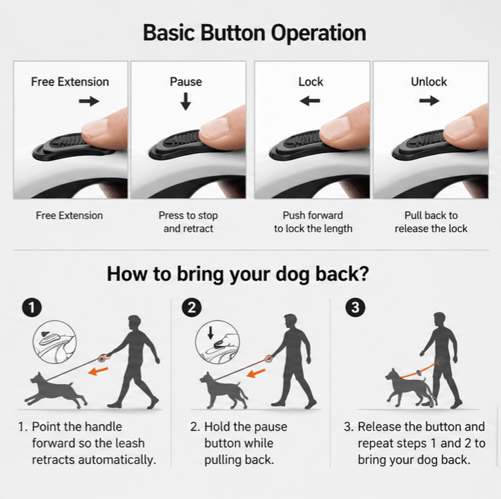LED dog leash - lumipup