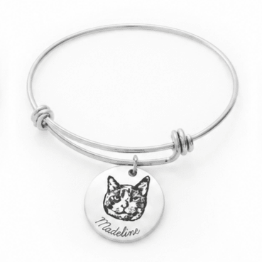 Personalized Pet Portrait Bangle - lumipup