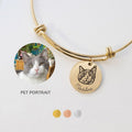 Personalized Pet Portrait Bangle - lumipup