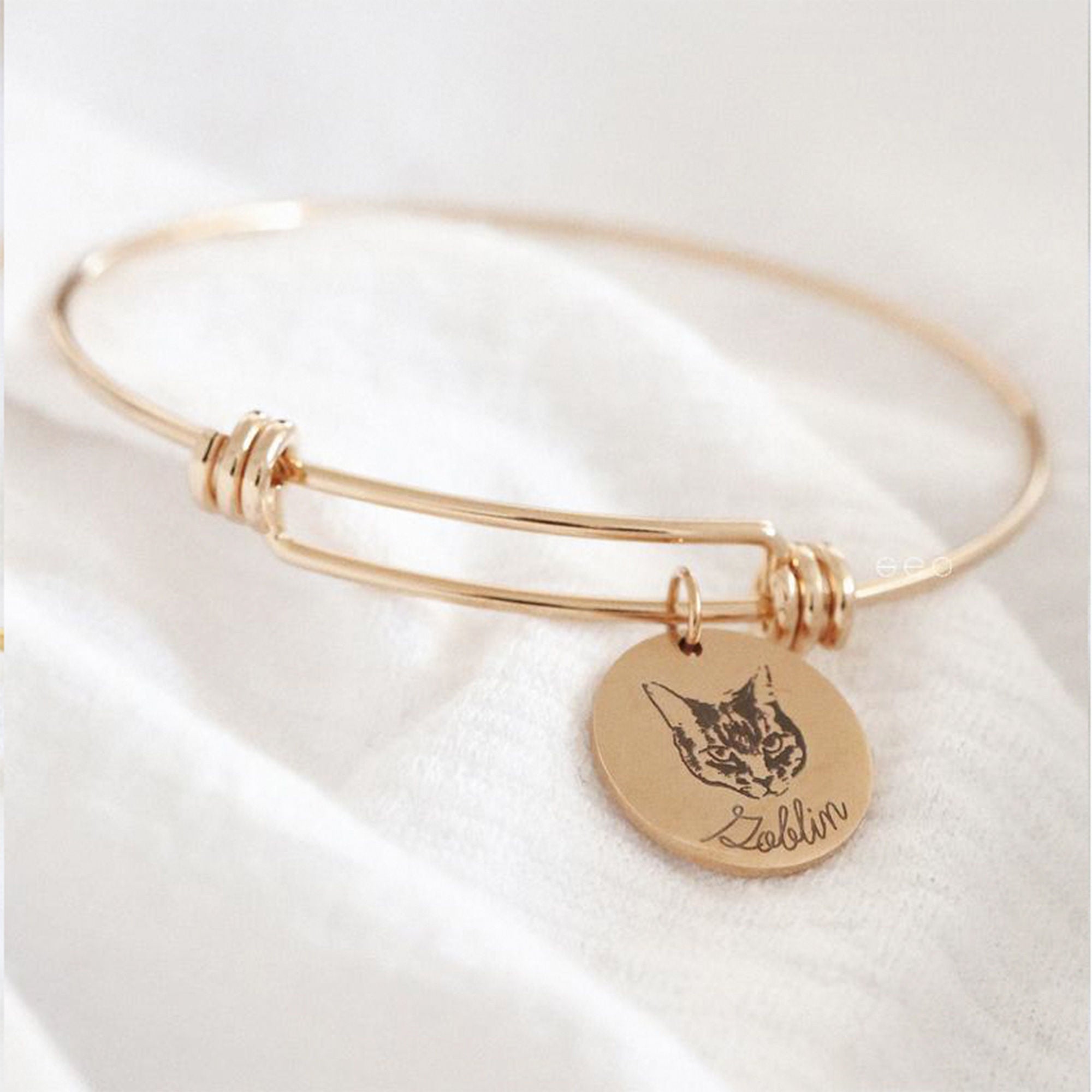 Personalized Pet Portrait Bangle - lumipup