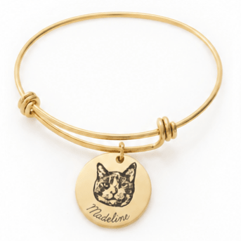 Personalized Pet Portrait Bangle - lumipup