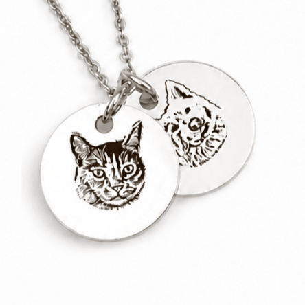 Pet Portrait Name Necklace - lumipup