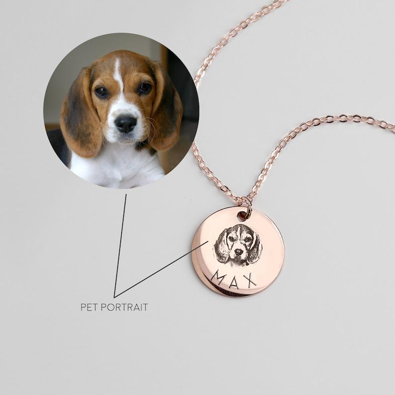 Pet Portrait Name Necklace - lumipup
