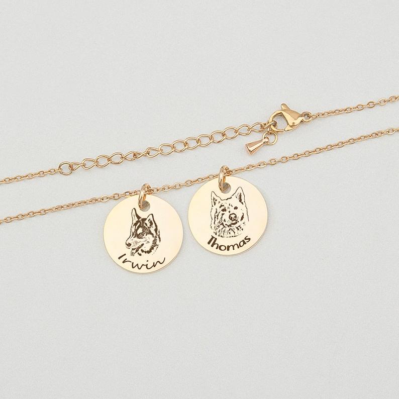 Pet Portrait Name Necklace - lumipup