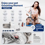 Pet vacuum hair clipper - lumipup