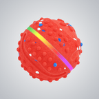 Safe material pet automatic rolling flashing chew ball - lumipup