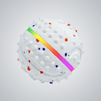 Safe material pet automatic rolling flashing chew ball - lumipup
