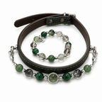 The "Forest Harmony" – Matching Pet Collar & Owner Bracelet Set - lumipup